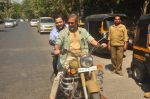 Nana patekar on his bike to promote Ab Tak Chhapan 2 in Andheri, Mumbai on 18th Feb 2015